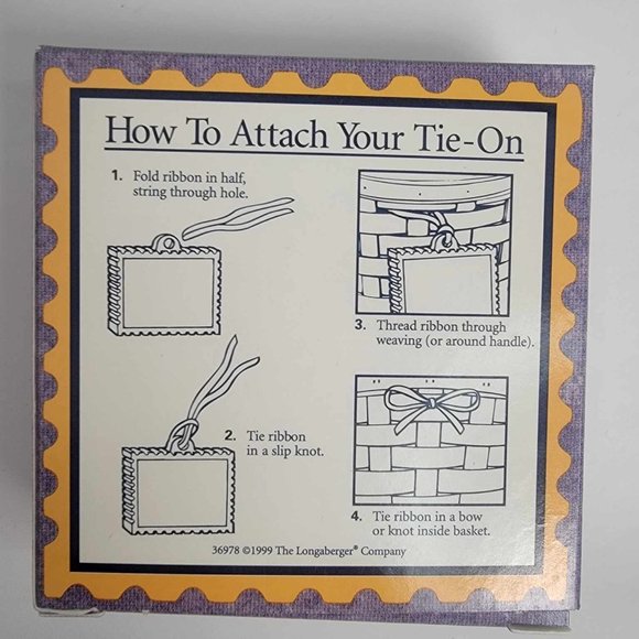 Longaberger Basket Tie On Reversable Mailbox Flowers Christmas Designs #36978 - Picture 2 of 2